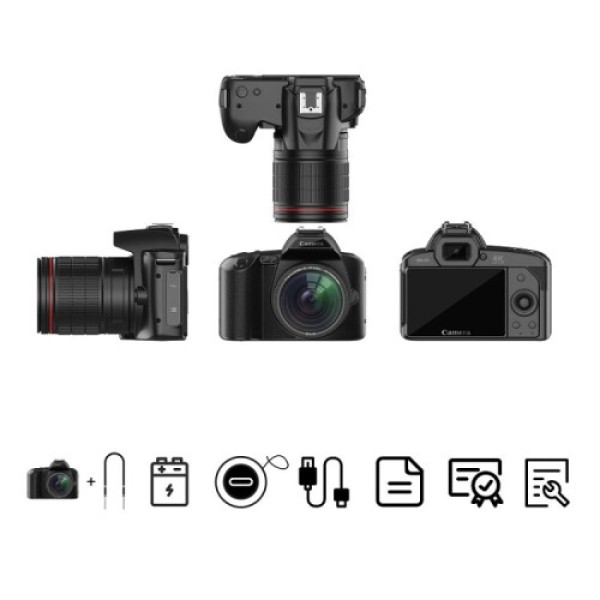 Dual Camera Night Vision 64MP HD Wi-Fi Digital Camera (Standard Package, Excluding Memory Card)